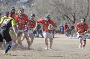 強風下で懸命プレー　群馬県中学生ラグビー新人戦に出場しました
